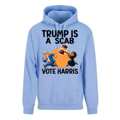 Donald Trump Is A Scab TrumpS A Scab Vote Harris President Unisex Surf Hoodie