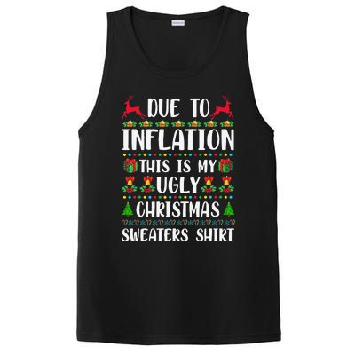 Due To Inflation Ugly Christmas Cute Family Matching PosiCharge Competitor Tank