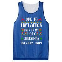 Due To Inflation Ugly Christmas Cute Family Matching Mesh Reversible Basketball Jersey Tank