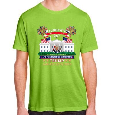 Donald Trump Inauguration Day 2025 47th President 47 Us Flag Adult ChromaSoft Performance T-Shirt