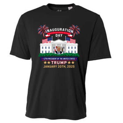 Donald Trump Inauguration Day 2025 47th President 47 Us Flag Cooling Performance Crew T-Shirt