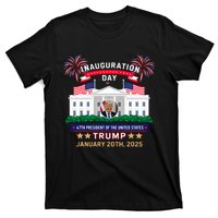 Donald Trump Inauguration Day 2025 47th President 47 Us Flag T-Shirt