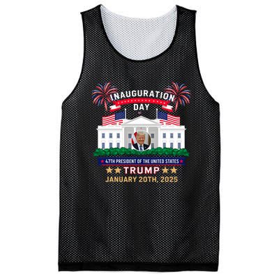 Donald Trump Inauguration Day 2025 47th President 47 Us Flag Mesh Reversible Basketball Jersey Tank