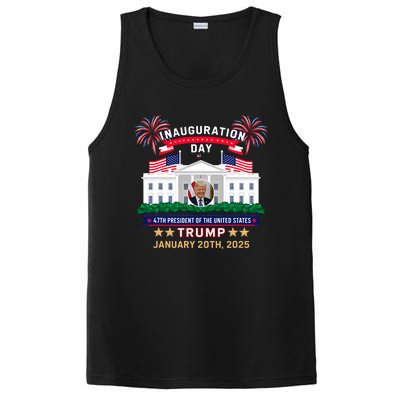 Donald Trump Inauguration Day 2025 47th President 47 Us Flag PosiCharge Competitor Tank