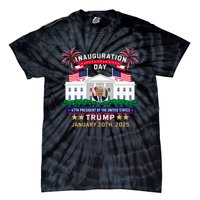 Donald Trump Inauguration Day 2025 47th President 47 Us Flag Tie-Dye T-Shirt