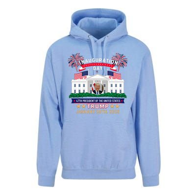 Donald Trump Inauguration Day 2025 47th President 47 Us Flag Unisex Surf Hoodie