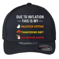 Due To Inflation This Is My Funny Halloween Costume Flexfit Unipanel Trucker Cap