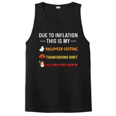 Due To Inflation This Is My Funny Halloween Costume PosiCharge Competitor Tank