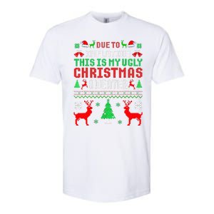 Due To Inflation This Is My Ugly Sweater For Christmas 2024 Softstyle CVC T-Shirt