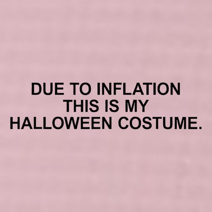 Due To Inflation This Is My Halloween Costume Generic Funny 25L Jumbo Tote