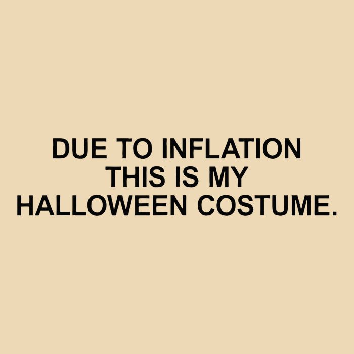 Due To Inflation This Is My Halloween Costume Generic Funny Drawstring Bag