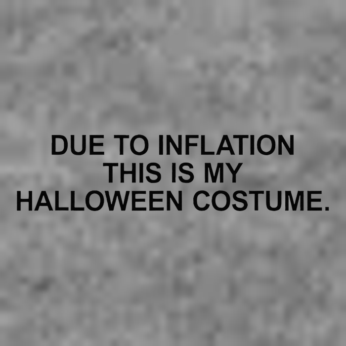Due To Inflation This Is My Halloween Costume Generic Funny Sustainable Beanie