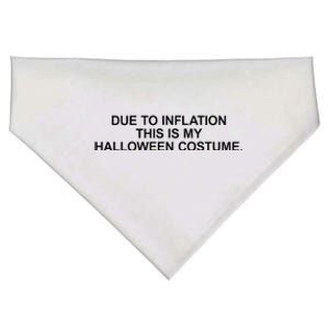 Due To Inflation This Is My Halloween Costume Generic Funny USA-Made Doggie Bandana