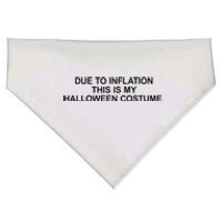 Due To Inflation This Is My Halloween Costume Generic Funny USA-Made Doggie Bandana