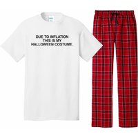 Due To Inflation This Is My Halloween Costume Generic Funny Pajama Set