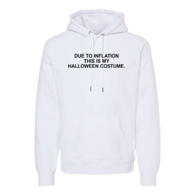 Due To Inflation This Is My Halloween Costume Generic Funny Premium Hoodie