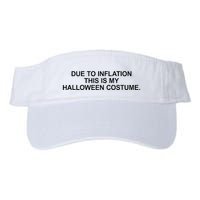 Due To Inflation This Is My Halloween Costume Generic Funny Visor