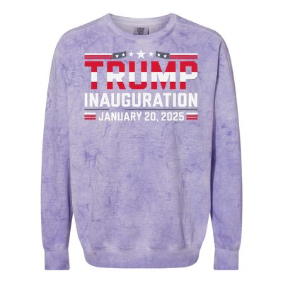 Donald Trump Inauguration Day 2025 Colorblast Crewneck Sweatshirt