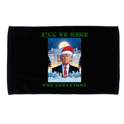 Donald Trump Ill Be Home For Christmas Inauguration Microfiber Hand Towel