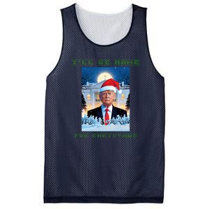 Donald Trump Ill Be Home For Christmas Inauguration Mesh Reversible Basketball Jersey Tank