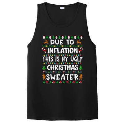 Due To Inflation Funny Christmas Sweater Xmas  PosiCharge Competitor Tank