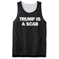 Donald Trump Is A Scab Mesh Reversible Basketball Jersey Tank