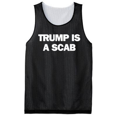 Donald Trump Is A Scab Mesh Reversible Basketball Jersey Tank