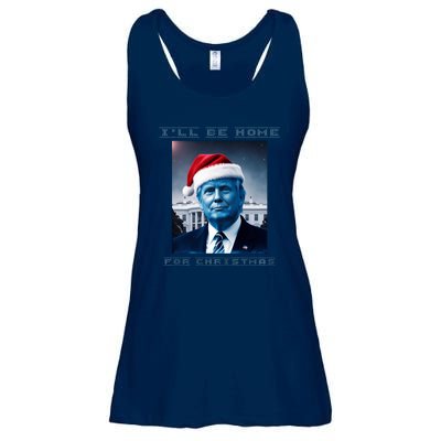 Donald Trump Ill Be Home For Christmas Inauguration Ladies Essential Flowy Tank