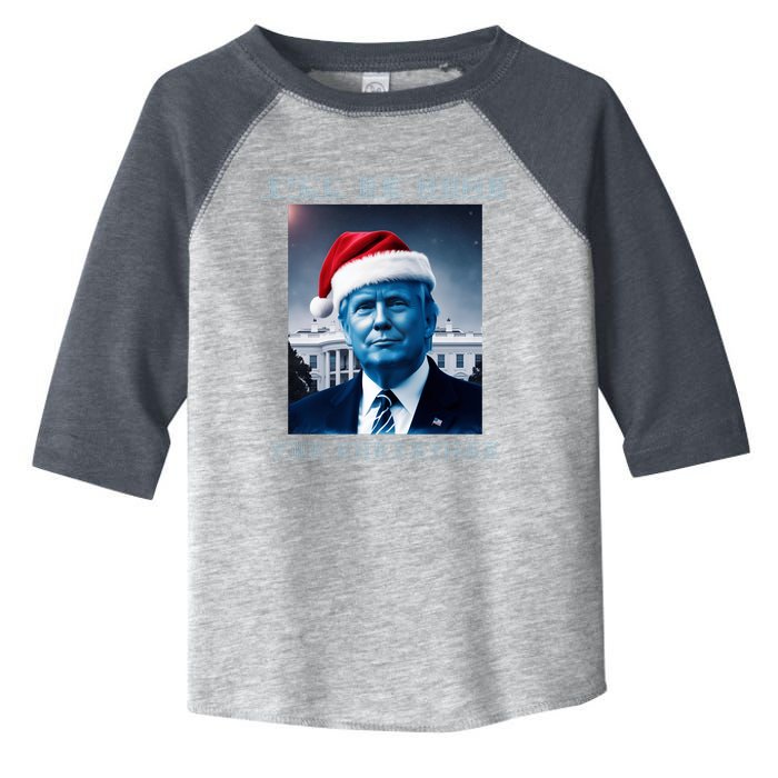 Donald Trump Ill Be Home For Christmas Inauguration Toddler Fine Jersey T-Shirt