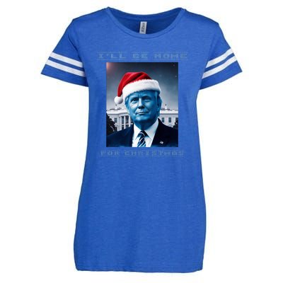 Donald Trump Ill Be Home For Christmas Inauguration Enza Ladies Jersey Football T-Shirt