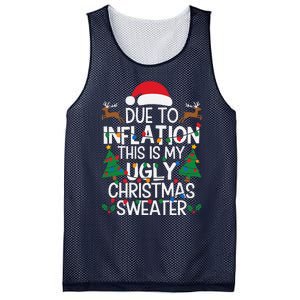 Due To Inflation This Is My Ugly Sweater For Christmas Mesh Reversible Basketball Jersey Tank