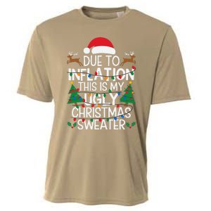 Due To Inflation This Is My Ugly Sweater For Christmas Cooling Performance Crew T-Shirt