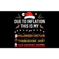 Due To Inflation This Is My Funny Halloween Thanksgiving Bumper Sticker