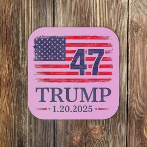 Donald Trump Inauguration Day 2025 47th President 47 Us Flag Coaster