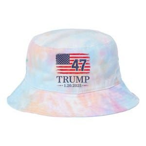 Donald Trump Inauguration Day 2025 47th President 47 Us Flag Tie Dye Newport Bucket Hat