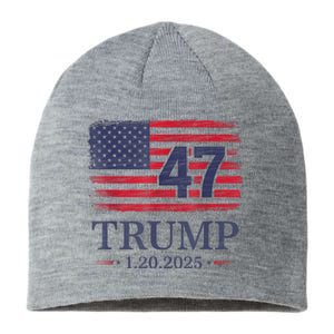 Donald Trump Inauguration Day 2025 47th President 47 Us Flag Sustainable Beanie