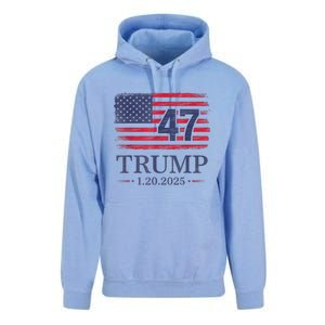 Donald Trump Inauguration Day 2025 47th President 47 Us Flag Unisex Surf Hoodie