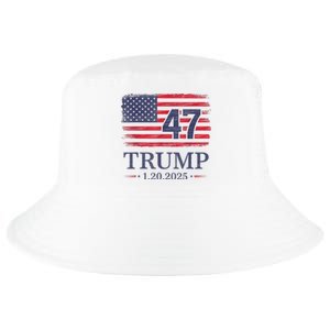 Donald Trump Inauguration Day 2025 47th President 47 Us Flag Cool Comfort Performance Bucket Hat