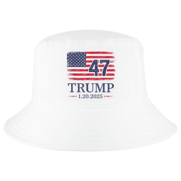 Donald Trump Inauguration Day 2025 47th President 47 Us Flag Cool Comfort Performance Bucket Hat