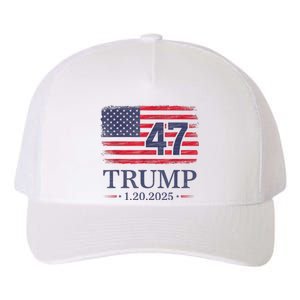 Donald Trump Inauguration Day 2025 47th President 47 Us Flag Yupoong Adult 5-Panel Trucker Hat