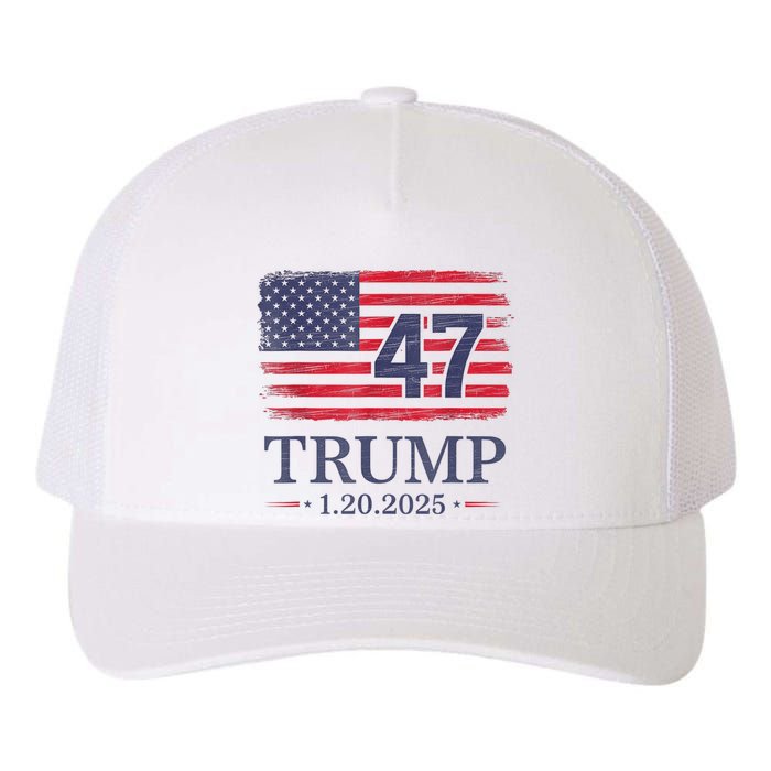 Donald Trump Inauguration Day 2025 47th President 47 Us Flag Yupoong Adult 5-Panel Trucker Hat