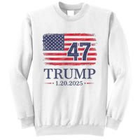 Donald Trump Inauguration Day 2025 47th President 47 Us Flag Sweatshirt