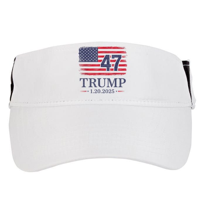 Donald Trump Inauguration Day 2025 47th President 47 Us Flag Adult Drive Performance Visor