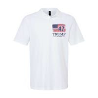 Donald Trump Inauguration Day 2025 47th President 47 Us Flag Softstyle Adult Sport Polo