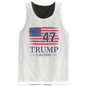 Donald Trump Inauguration Day 2025 47th President 47 Us Flag Mesh Reversible Basketball Jersey Tank