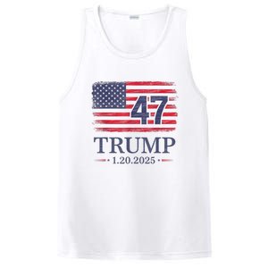 Donald Trump Inauguration Day 2025 47th President 47 Us Flag PosiCharge Competitor Tank