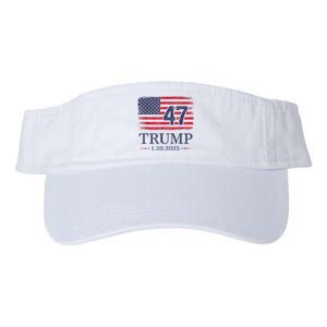 Donald Trump Inauguration Day 2025 47th President 47 Us Flag Valucap Bio-Washed Visor