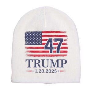 Donald Trump Inauguration Day 2025 47th President 47 Us Flag Short Acrylic Beanie