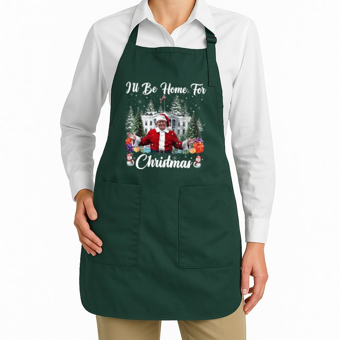 Donald Trump Ill Be Home For Christmas Santa White House Apron