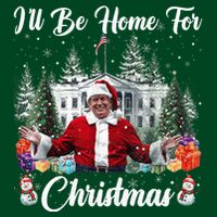 Donald Trump Ill Be Home For Christmas Santa White House Apron